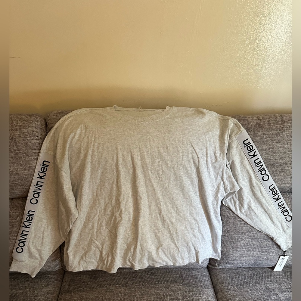 Calvin Klein Gray Long Sleeve Shirt